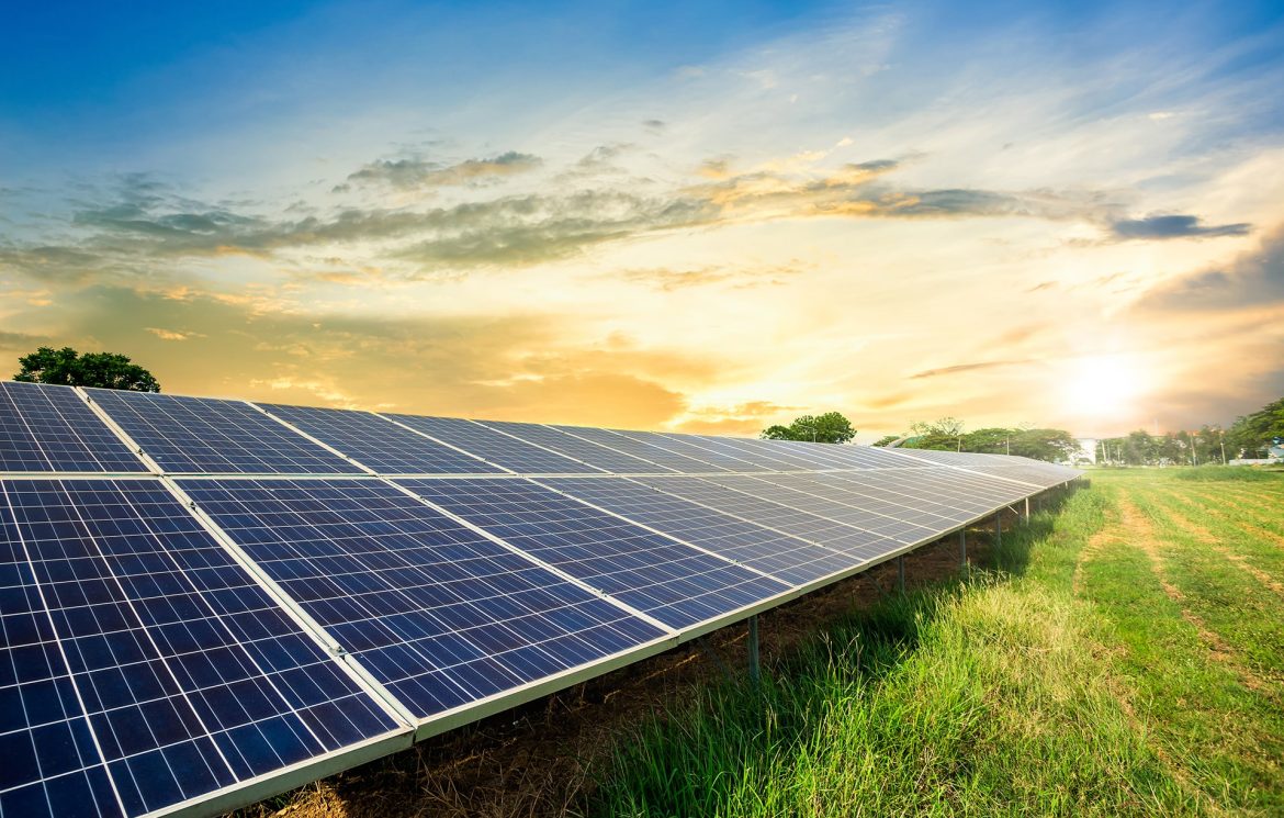 solar-panel-cell-dramatic-sunset-sky-clean-alternative-power-energy-concept